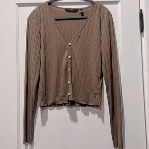 Vero Moda Ribbed V-neck Cardigan, Size S